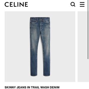 Celine Skinny Jeans NWT Sz 30